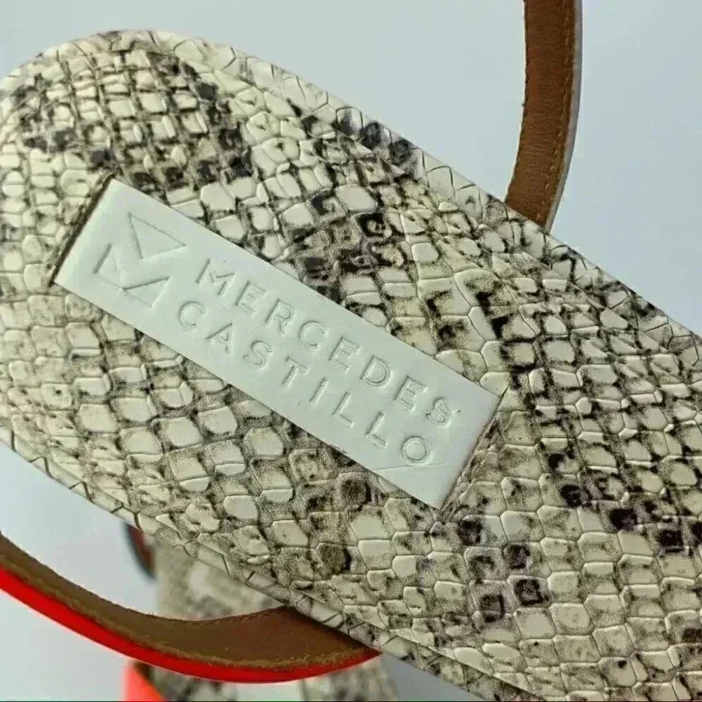Mercedes Castillo Kelise Neon Snake print Leather